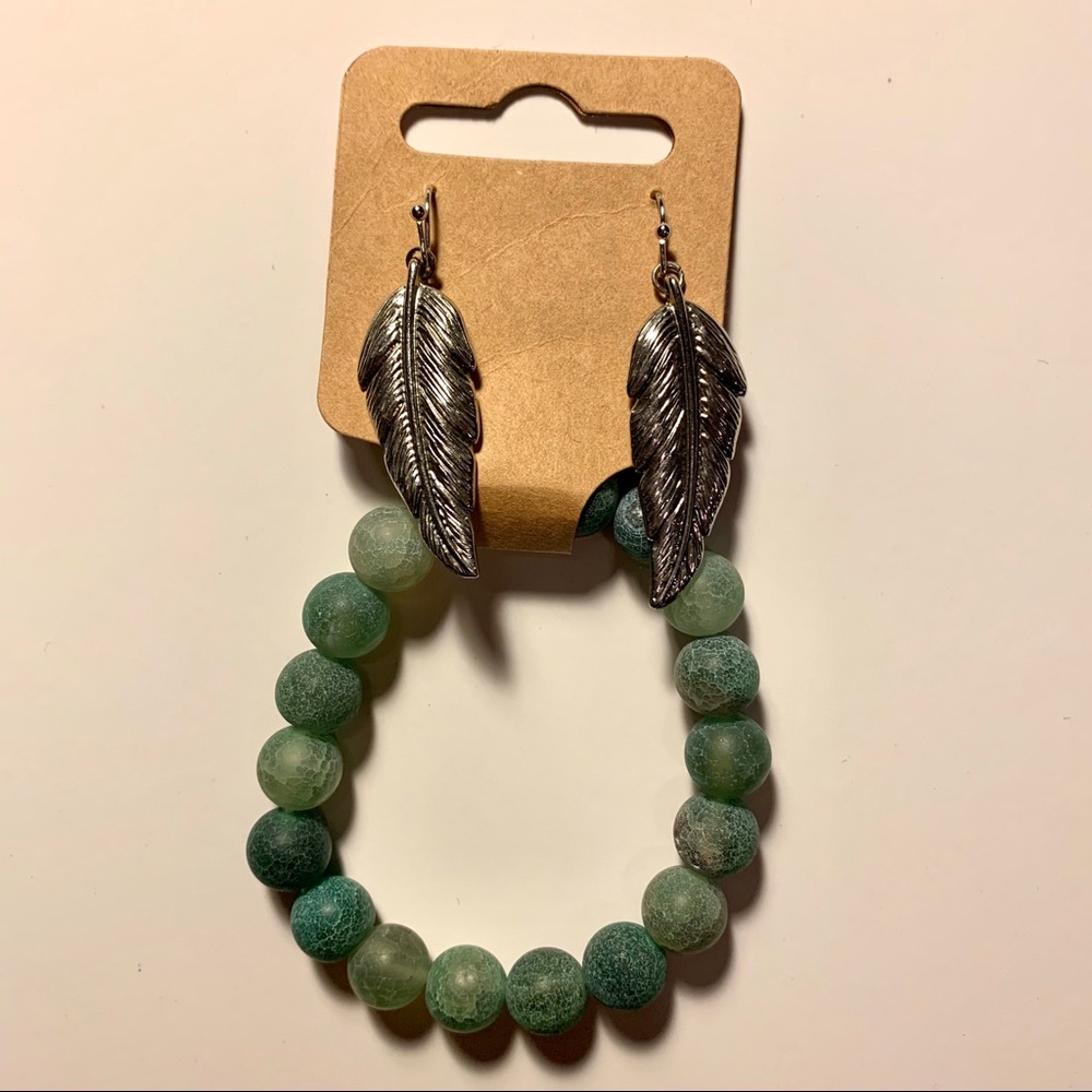 Earring and bracelet set